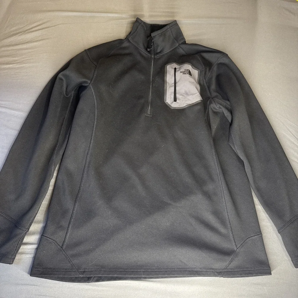 The‎ North Face Quarter-Zip Long-Sleeve Pullover - XL Black Nice TNF Underlayer
